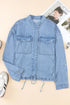 'Sable' Snap Down Denim Jacket - Celes Fashion